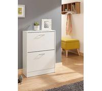 GFW Stirling Two Tier Shoe Cabinet White