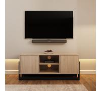 GFW Taite 2 Door TV Unit in Light Oak GFW Light Oak