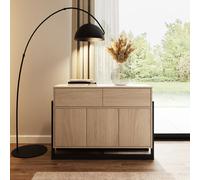 GFW Taite 3 Door 2 Drawer Sideboard in Light Oak GFW Light Oak