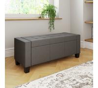 Verona Ottoman Storage Bench GFW Dark Grey One Size