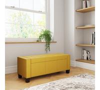 GFW Verona Mustard Ottoman Storage Bench
