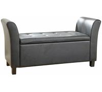 VERONA WINDOW SEAT BLACK PU, Black