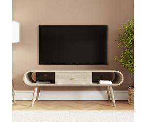 GFW Vionna 1 Drawer TV Unit - Light Oak
