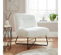 GFW Willow Cream Boucle Teddy Accent Chair - Size: Single - Wilko