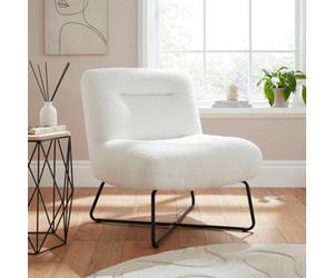 Gfw Willow Bouclé Teddy Accent Chair Cream