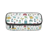 GFXEDSAH Abstraction Biology Chemistry4 Print Stylish and Functional Pencil Bags,Small But Spacious,Ideal for Travel Or Daily Use