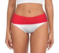 GFXEDSAH Austrian Flag Print Moisture Wicking Panties,Brief Panties For Women,Soft Cotton Blend Panties For Ladies Black