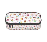 GFXEDSAH Delicious Cupcakes Print Stylish and Functional Pencil Bags,Small But Spacious,Ideal for Travel Or Daily Use