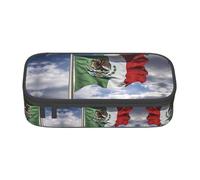 GFXEDSAH Flag of Mexico Print Stylish and Functional Pencil Bags,Small But Spacious,Ideal for Travel Or Daily Use