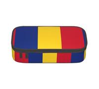 GFXEDSAH Flag of Romania Print Stylish and Functional Pencil Bags,Small But Spacious,Ideal for Travel Or Daily Use