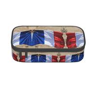 GFXEDSAH French Flag Print Stylish and Functional Pencil Bags,Small But Spacious,Ideal for Travel Or Daily Use
