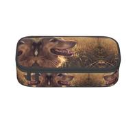 GFXEDSAH Golden Retriever Print Stylish and Functional Pencil Bags,Small But Spacious,Ideal for Travel Or Daily Use