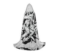 GFXEDSAH Graffiti Drawing Print Hooded Cloak,Medieval Cape With Comfortable Hood,Perfect For Role Play And Parties
