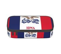 GFXEDSAH Iowa State Flag Print Stylish and Functional Pencil Bags,Small But Spacious,Ideal for Travel Or Daily Use