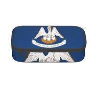 GFXEDSAH Louisiana State Flag Print Stylish and Functional Pencil Bags,Small But Spacious,Ideal for Travel Or Daily Use