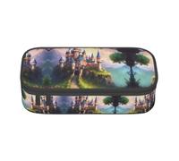 GFXEDSAH Magic Fairy Tale Castle Print Stylish and Functional Pencil Bags,Small But Spacious,Ideal for Travel Or Daily Use