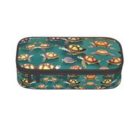 GFXEDSAH Many Animals Sea Turtles Print Stylish and Functional Pencil Bags,Small But Spacious,Ideal for Travel Or Daily Use