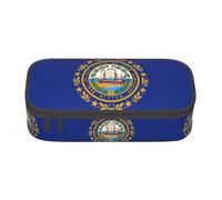 GFXEDSAH New Hampshire State Flag Print Stylish and Functional Pencil Bags,Small But Spacious,Ideal for Travel Or Daily Use