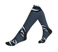 GFXEDSAH Orca Killer Whale Print Compression Socks For Men And Women,Sports Socks,Travel,And Everyday Wear