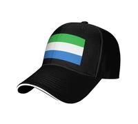 GFXEDSAH Sierra Leone Flag Print Comfortable Custom Hats,Baseball Cap with Adjustable Back,Suitable All Seasons Black