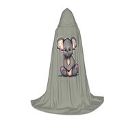 GFXEDSAH The Lovely Koala Print Hooded Cloak,Medieval Cape With Comfortable Hood,Perfect For Role Play And Parties