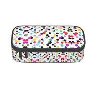 GFXEDSAH Twister Polka Dots Print Stylish and Functional Pencil Bags,Small But Spacious,Ideal for Travel Or Daily Use