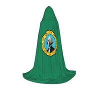 GFXEDSAH Washington Flag Print Hooded Cloak,Medieval Cape With Comfortable Hood,Perfect For Role Play And Parties
