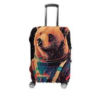 GFXEZZLH Bear Astronaut Poster_ Bear Retro Print_ Brown Bear Portrait_ Animal Retro Space Poster_ Funny Animal Poster_ Andy Warhol_ Vintage Poster-1_3Luggage Case Covers(19-21inch)