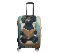 GFXEZZLH Bernedoodle Sitting on The Toilet and Reading The NewspaperLuggage Case CoverL(26-28inch)