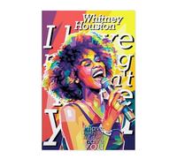 GFXEZZLH Singer Whitney Houston Poster2 Self Adhesive Poster16x24inch(40x60cm)