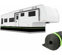 GFXYQPDNV Easy Installation Camper Skirting for Winter 37.5 Inches High 5th Wheel Skirt Iron Mesh at The Bottom Rv Wheel Covers