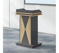 GFXYQPDNV Wooden Floor Standing Podium Speaking Lectern Stand, Office Reception Desk, Sturdy - Thickened Board, Podium for Church & School, Lectures, Conferences