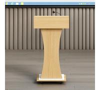GFXYQPDNV Wooden Podium Stand Lectern, Floor Standing Pulpit Customer Reception Podiums Mic Stand Desk for Classroom, Conference, Churches, Office