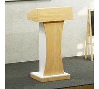 GFXYQPDNV Wooden Podium Stand Lectern, Floor Standing Pulpit Customer Reception Podiums Mic Stand Desk for Classroom, Conference, Churches, Office