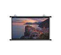 GFYHTN 50" 60" 72" Outdoor Projection Screen Portable Movie Projector Screen 4K HD Manual Pull-Down Projection Movie Screen For Theater Home(50in16:9)