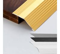 GFYHTN Aluminum Floor Transition Strip, Threshold Transition Strip, Threshold Reducer For Doorway Ramp, Bridge The Height Gap Between 6mm-20mm(Gold)