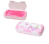 GFYLOHCY Multifunction Pencil Case with Rule, Three-Layer, Large Capacity, Pencil Holder for Students, Cute Cartoon Pencil Box for Girls and Boys, Organizer Stationery, Back to School Supplies