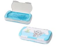GFYLOHCY Multifunction Pencil Case with Rule, Three-Layer, Large Capacity, Pencil Holder for Students, Cute Cartoon Pencil Box for Girls and Boys, Organizer Stationery, Back to School Supplies