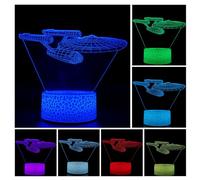 Gfytdxe 3D Optical Illusion Night Light, Visual Creative LED Desk Lamp Touch Control and Remote Control 16 Colors Dimmable Change USB Powered for Home Decorations or Holiday Gifts