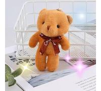 GFZLJ Personalised Soft Toy Teddy Bear,small plush teddy bear,personalised soft toy,DIY Keychain Birthday Wedding Party Favors(Light brown)