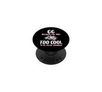 GG Because I'm Too Cool Be Called Grandma Floral Flower PopSockets Adhesive PopGrip