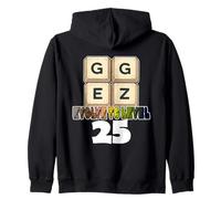 GG Easy Funny Gamer Saying for 25th Birthday Zip Hoodie