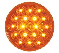 GG Grand General 76450 4 Inches Fleet Amber/Amber 18 LED Sealed Park/Turn Light