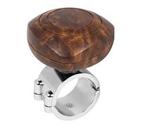 GG Grand General 80088 Matte Brown Wood Plastic Steering Wheel Spinner Knob