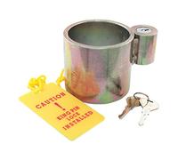 GG Grand General 81462 Steel Trailer King Pin Lock with Caution Tag