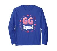 GG Squad: Crafty Grandma Gathering Fun Circle Long Sleeve T-Shirt, Adult Unisex, Royal Blue, XXL