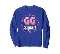 GG Squad: Crafty Grandma Gathering Fun Circle Sweatshirt, Adult Unisex, Royal Blue, M