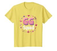 GG Squad: Crafty Grandma Gathering Fun Circle T-Shirt, Kids, Lemon, 2 Years