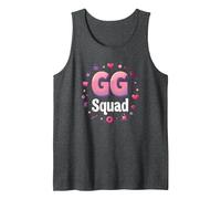 GG Squad: Crafty Grandma Gathering Fun Circle Tank Top, Men, Dark Heather Grey, XL