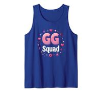 GG Squad: Crafty Grandma Gathering Fun Circle Tank Top, Men, Royal Blue, M